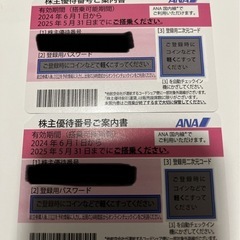ANA株主優待券２枚
