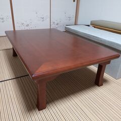座卓 折り畳み 120×75 近隣配送無料 引取割引有 リペア済