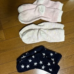 3足モコモコ靴下