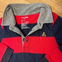 GAP サイズ90 ロンパース　ラガーシャツ　ベビー服の画像