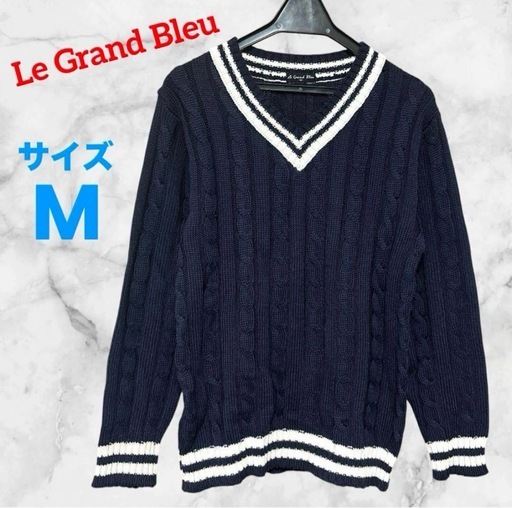 Le Grand Bleu❤Vネックセーター　ニット　レディース　トップス