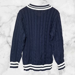 Le Grand Bleu❤Vネックセーター　ニット　レディース　トップスの画像
