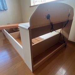シーリーシングルベット　フレーム　マットレス厚め！！の画像