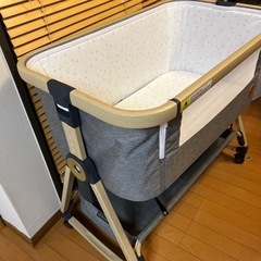 HZDMJ グレー 2024年型 最新 ベビーベッド