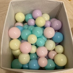 ボールプール用カラーボール100個の画像
