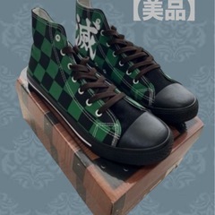 【美品】　鬼滅の刃　炭治郎柄シューズ