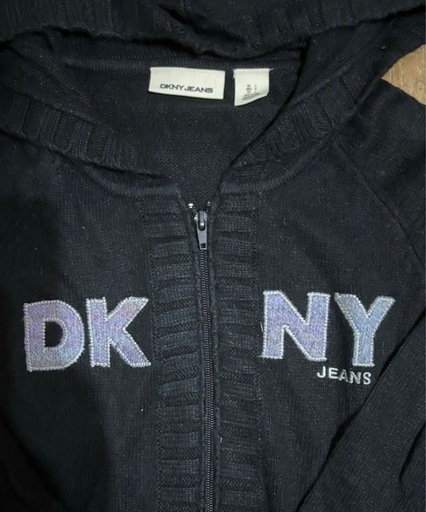 DKNY フード付き　ニット
