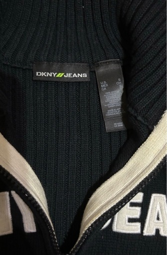 DKNY ジップアップ　ニット