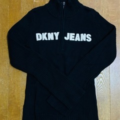 DKNY ジップアップ　ニット