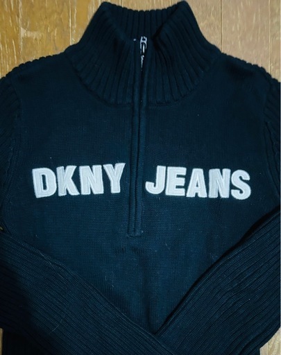 DKNY ジップアップ　ニット