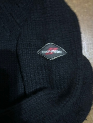 DKNY ファーフード付き　ニット　ジャケット