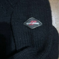 DKNY ファーフード付き　ニット　ジャケットの画像