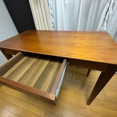 あずま工芸 ディオーネ ウッドデスク 幅100cm 引出し付 ウ...