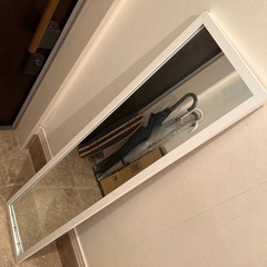 NITORI ニトリ 全身鏡 ホワイト 壁掛け可能