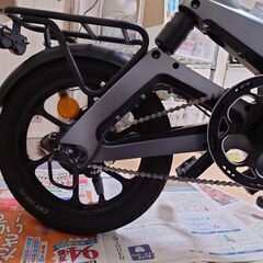 【5,000円値下げ】AiDDE 電動アシスト自転車 A2 16インチ 5段アシストモード スペースグレーの画像