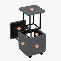 多機能スツールの画像