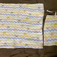 【値下げ】エイデンアンドアネイ  スワドル　2枚　しまむら　おくるみ　1枚の画像