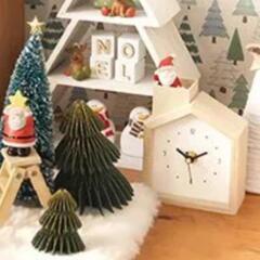 ⑤【新品】ナチュラルキッチン　クリスマス　８個セット　サンタ　トナカイ　時計の画像