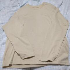 レディースベージュ長袖Tシャツ