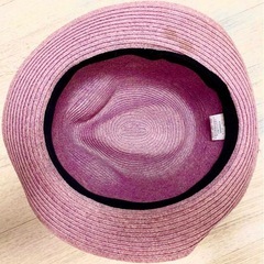 帽子 ハット ウエスタン リボン　ピンクの画像