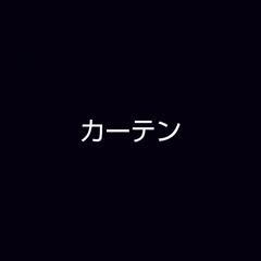 赤レースカーテン
