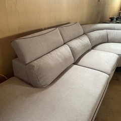 102800 大型ソファー電動リクライニング機能ありL字ソファカウチソファコーナーソファスイートデコレーション　の画像