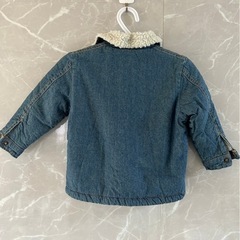 Gジャン 裏起毛 子供服 アウター 80サイズ デニムの画像