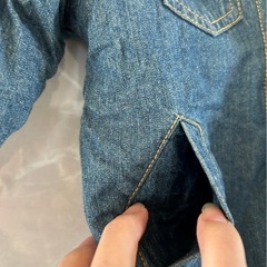 Gジャン 裏起毛 子供服 アウター 80サイズ デニムの画像