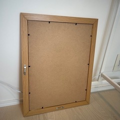 美品　ニトリ　鏡　ミラー　木製の画像