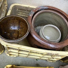 丸かめ　植木鉢　無料の画像