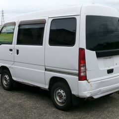 サンバー バン H19 4WD　5速マニュアル 23万キロ エアコン　パワステ　エアバック　実動車 TV2の画像