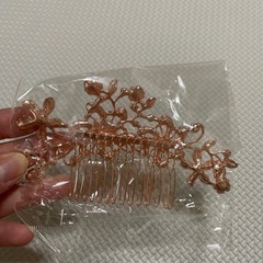 値下げしました。未使用かんざしローズゴールドの画像