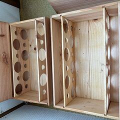 ワイン収納木箱　2箱の画像