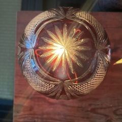 昭和初期骨董アンティーク　切子ライトの画像