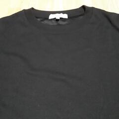 (4)未使用　大きめLLサイズ　レディース　黒色　Tシャツ　半袖の画像
