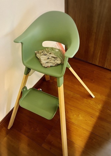 ストッケ クリック（クッション付き） /グリーン ハイチェア Amazon