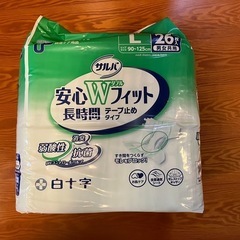 白十字サルバ安心Wフィット長時間テープ止めLサイズ26枚男女共用
