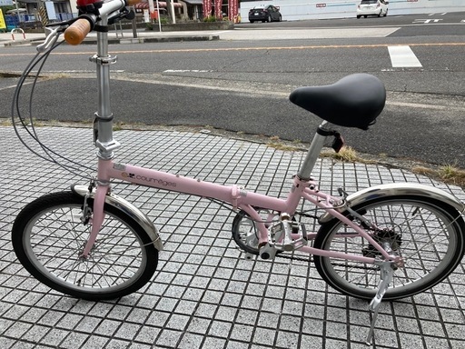 【20インチ折りたたみ】6段変速、泥除け付き❗️前タイヤ、変速、ブレーキワイヤー新品交換済み❗️若林自転車　膳所店　SALE中❗️