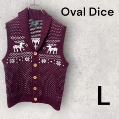 Oval Dice ニットベスト Lサイズ