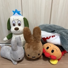わんわん　ミッフィー　アンパンマン　ぬいぐるみ　