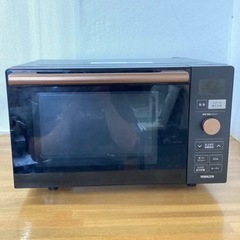 YAMAZEN 山善 電子レンジ オーブンレンジ YRP-F180V(B) ブラック 2021年製 庫内フラット18L ヘルツフリー 一人暮らし 二人暮らし フラットテーブル トースト機能付き 自動メニュー18種類 簡単お手入れ グリル機能 動作確認済み