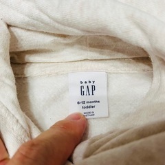 ※受け渡し決定【美品】babyGAP スウェットパーカー 6-12mの画像