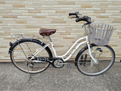中古自転車 6段変速 26インチ LEDオートライト 軽整備済み 防犯登録対応 町田市 相模原市 MM489