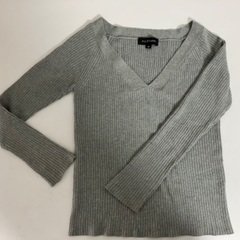 JILL STUART リブ編み ニット 長袖 トップス Vネッ...