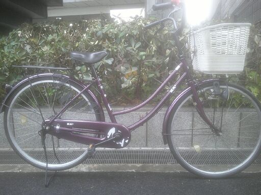 整備済み中古自転車　26インチ　税別￥7.980-　軽快車　パープル1029