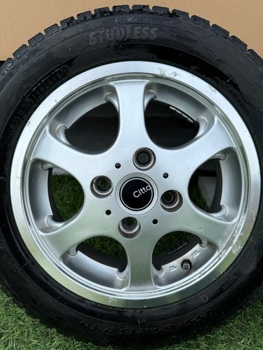 【受付終了】 
スタッドレスタイヤ　13インチ　4本　ホイール付　エブリィ