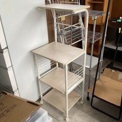 キッチンラック　キッチン収納　白　中古　