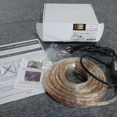 業務用 美品【チューブライト】イルミネーション  クリスマス  屋外 防雨 連結可能 10M　360球　電源コントローラー付きの画像