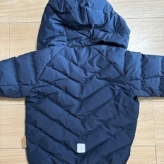 冬服　アウター　北欧ブランド　reima 防寒 ダウンジャケット　フード取り外し可　ネイビー　92サイズ　ベビー服（子供服）の画像
