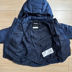 冬服　アウター　北欧ブランド　reima 防寒 ダウンジャケット　フード取り外し可　ネイビー　92サイズ　ベビー服（子供服）の画像